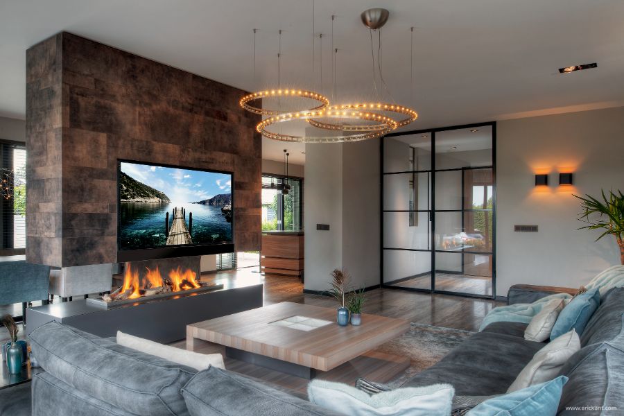 Example of an perfect living room with amazing interior decorations